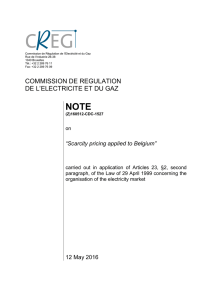 commission de regulation de l`electricite et du gaz