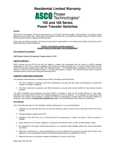 D185 A2 400 F4 Warranty Document
