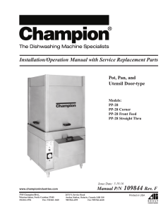 Manual  - Champion Industries