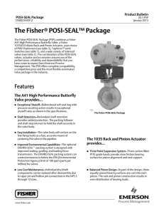 The Fisherr POSI-SEAL™ Package