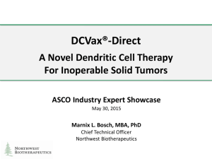 DCVax-Direct Presentation by Dr. Bosch at ASCO 2015
