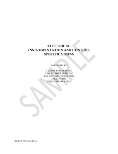 Lift Station Electrical / Specifications (pdf