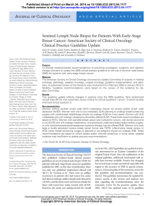 Sentinel Lymph Node Biopsy for Patients With Early