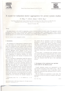 A model for induction motor aggregation for power system studies