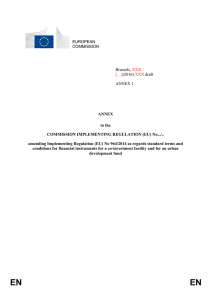 EUROPEAN COMMISSION Brussels, XXX […](2016) XXX draft