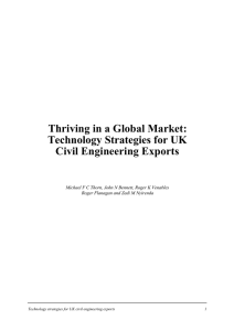 Thriving in a Global Market: Technology Strategies for UK Civil