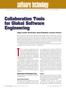 Collaboration Tools for Global Software Engineering