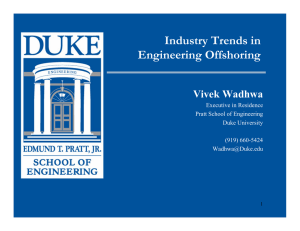 Industry Trends in Engineering Offshoring