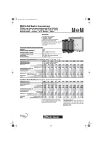 HV/LV distribution transformers