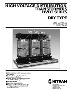 high voltage distribution transformers hvdt series dry type