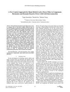 A New Control Approach for Shunt Hybrid Active Power