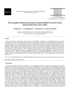 Power quality enhancement using cascaded multilevel inverter