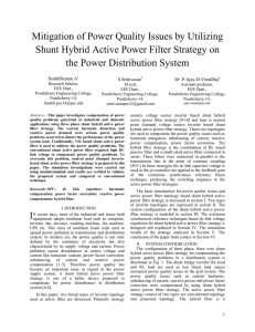 Mitigation of Power Quality Issues by Utilizing Shunt Hybrid Active