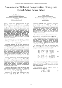 Assessment of Different Compensation Strategies in Hybrid Active