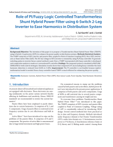 Role of PI/Fuzzy Logic Controlled Transformerless Shunt Hybrid