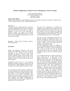 Hybrid Configuration for Reactive Power Management in Power