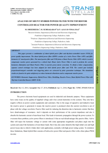 analysis of shunt hybrid power filter with thyristor controlle