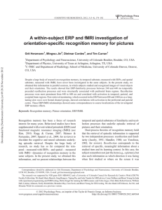 A within-subject ERP and fMRI