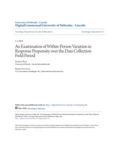 An Examination of Within-Person Variation in Response Propensity