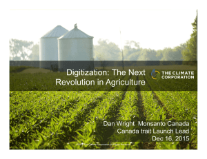 Digitization: The Next Revolution in Agriculture