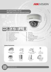 DS-2CD2122FWD-I (W) (S) 2MP WDR Fixed Dome Network Camera