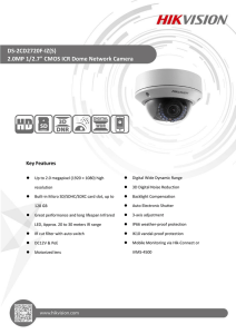 DS-2CD2720F-IZ(S) 2.0MP 1/2.7" CMOS ICR Dome Network Camera