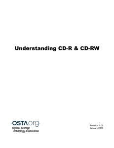 Understanding CD-R and CD-RW - Optical Storage Technology