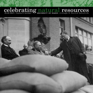 celebrating natural resources - Department of Statistics