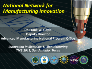 Advanced Manufacturing National Program Office