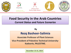 Food Security in the Arab Countries