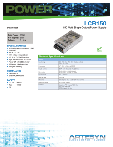 LCB150W Datasheet - Mouser Electronics