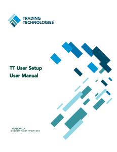 TT User Setup User Manual