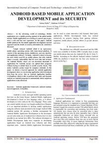Android - IJCTT - International Journal of Computer Trends and