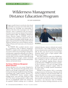 read a recent article from The International Journal of Wilderness