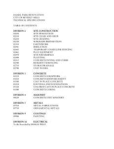 Specifications - City Of Beverly Hills