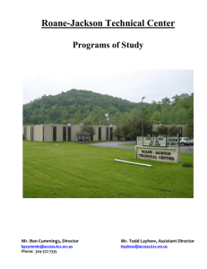 course offerings - Roane-Jackson Technical Center