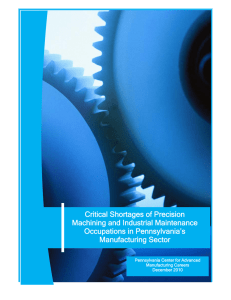 Critical Shortages of Precision Machining and Industrial