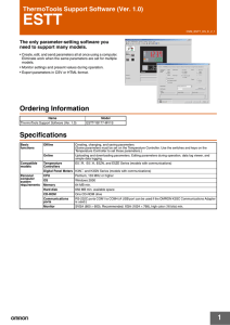 Ordering Information Specifications