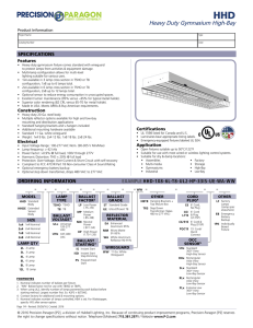 HHD Specification Sheet - Precision