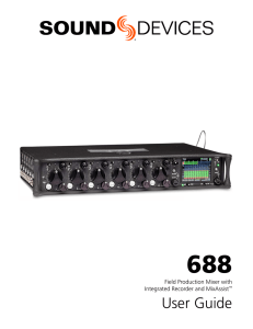 688 User Guide - Sound Devices