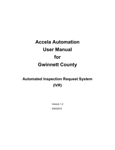 Accela Automation User Manual for Gwinnett County