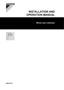 installation and operation manual