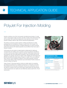 PolyJet For Injection Molding