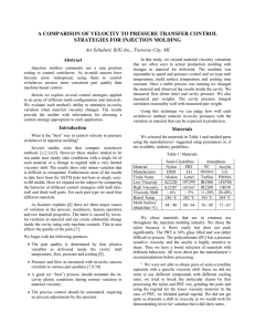 a comparison of velocity to pressure transfer control strategies for