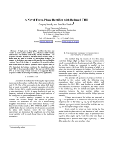 A Novel Three-Phase Rectifier with Reduced THD