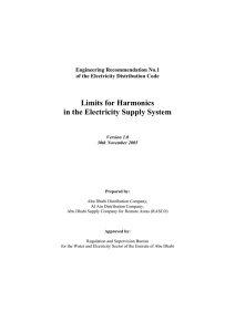 Limits for Harmonics in the Electricity Supply System