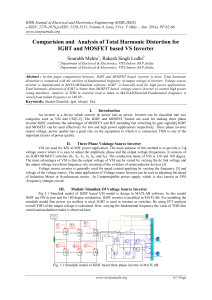 Comparision and Analysis of Total Harmonic Distortion for IGBT and