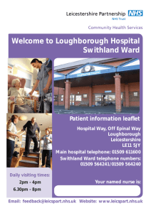 Loughborough Hospital Swithland Ward
