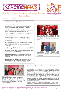 Newsletter for volunteers and supporters of Home