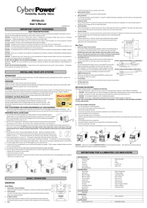 User Manual - CyberPower Systems, Inc.